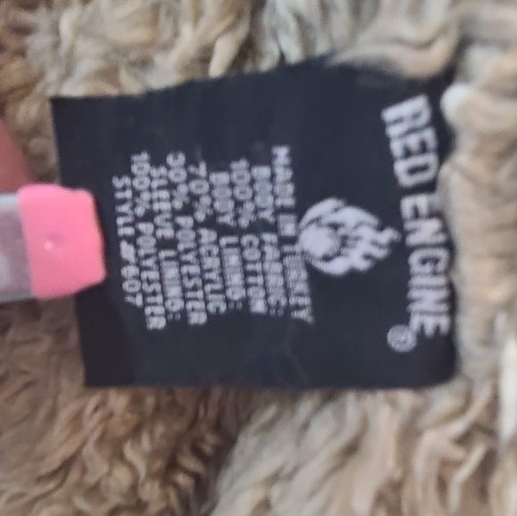 Vintage Red Engine Denim Sherpa Jacket - Picture 8 of 10